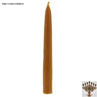 Свеча восковая желтая 32 см (время горения 4 часа) (Candle)
