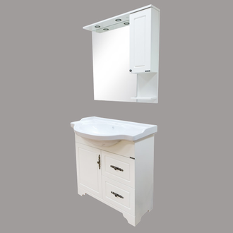 Тумба-умывальник "Севилья-85" слоновая кость с раковиной COMFORTY Т-9385