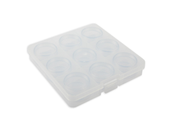 "Gamma" Коробка пластик для шв. принадл. OM-086-057 пластик 13.5 x 13.7 x 2.3 см прозрачный