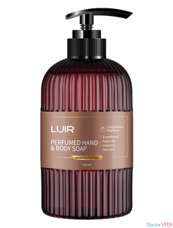 Luir Парфюмированное мыло для рук и тела Amber&Pepper, 0,40 л
