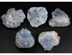 Целестин, друза кристаллов в ассортименте, Мадагаскар (33-43 мм, 50-60 г) №29934