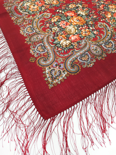 Павловопосадский платок Душистый луг 1830-5