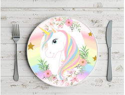 Тарелка Единорог №7