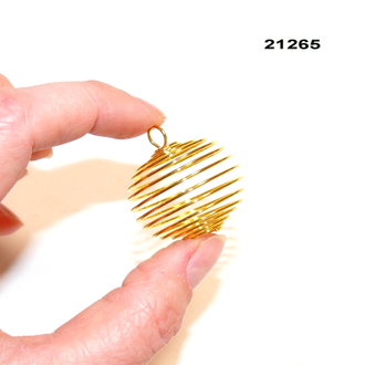 Спираль-ловушка арт.21265: цвет "золото" - 3,6г - ф 29-30мм