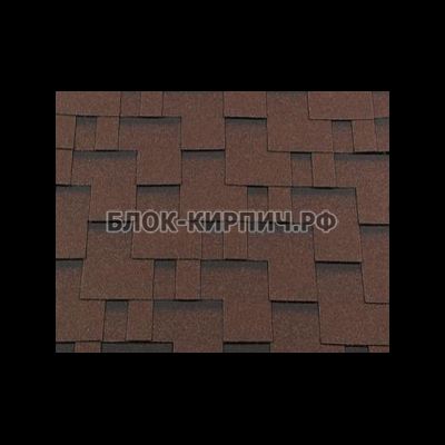 Гибкая черепица Roofshield классик модерн коричневый с оттенением