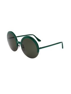 Женские круглые солнцезащитные очки MARNI ME103s 613 с зеленой оправой и линзами