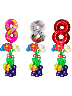 Фонтан "8 марта - Цифра" МИКС