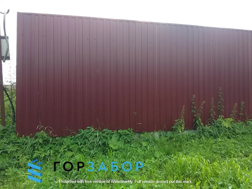 Ремонт забора из профлиста под ключ в МО