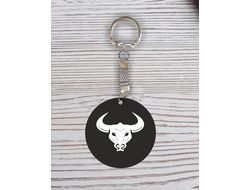 Брелок символика "Быка" с гравировкой №13