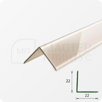 УГОЛ ДЕКОРАТИВНЫЙ 10Х10 УП 01-27.2700.501Л СЕРЕБРО (матовый)