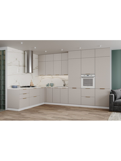 Кухня «Ройс» Бежевый софт модульная кухня