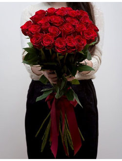 БУКЕТ ИЗ 25 КРАСНЫХ РОЗ