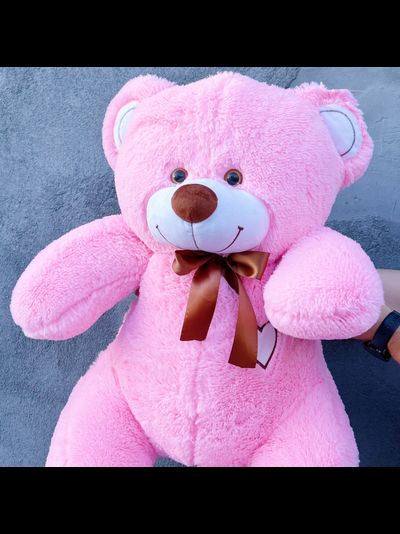 Плюшевый медведь 120 см розовый Феликс