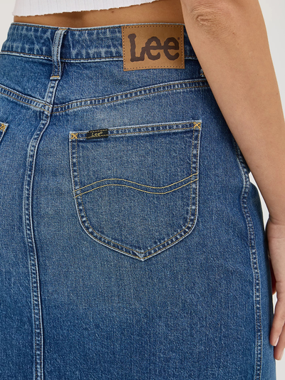 Юбка Lee® Legendary Back Slit Denim Skirt