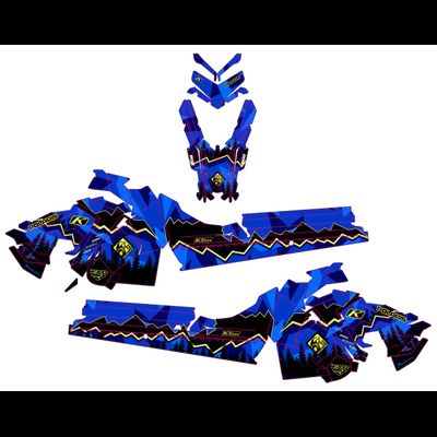 Наклейки на снегоход  Polaris Axys 2016 2017 2018 2019 #1812