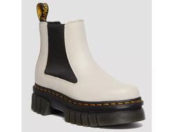 Dr Martens Audrick Nappa Leather Platform Chelsea Beige