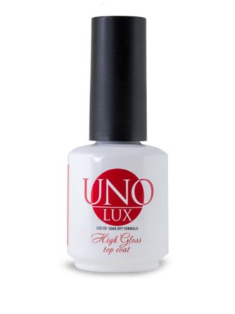 Верхнее покрытие Топ без липкого слоя «Uno Lux High Gloss Top Coat», 15мл.