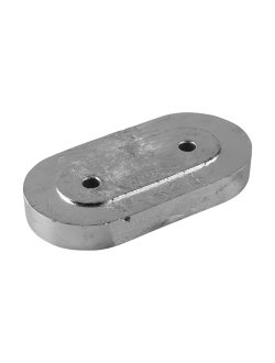 Цинковый анод Tecnoseal 02454 173x87x23мм овальный для двигателей Kamewa Jet FF375S/FF550/A40 series