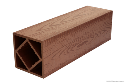 Столб ДПК текстура дерева 120/120