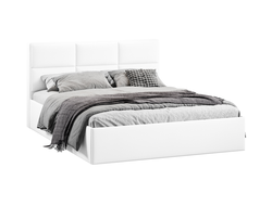 Спальня СТЕЛЛА - Кровать с подъемным механизмом Тип 1 Экокожа белая Polo
