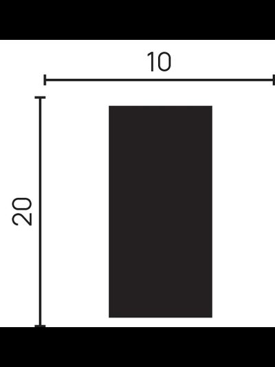 Молдинг из дюрополимера Decor Dizayn 610-65SH, 3 метра