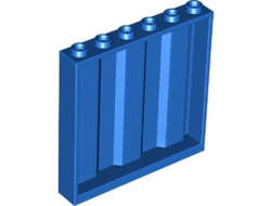 Panel 1 x 6 x 5 with Corrugated Profile, Blue (23405 / 6132335)