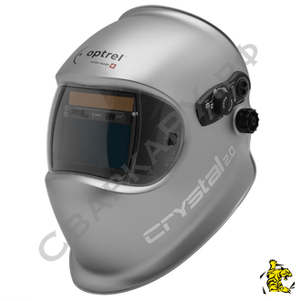 Маска сварщика &quot;Хамелеон&quot; Optrel Crystal CLT 2.0 2/4-12DIN обзор 100x50мм серебристая