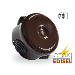 распаячная коробка коричневая 78х43