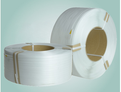 Стреп-лента ПП белая 15х0,8/1,8 км. эконом