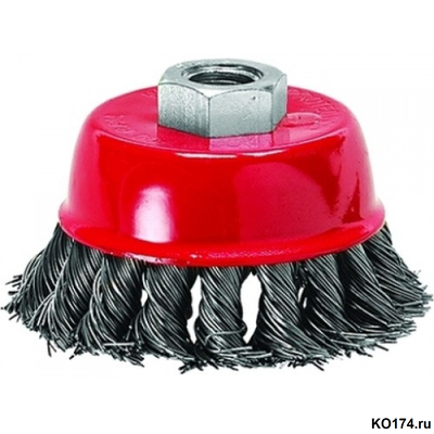 Щетка чашечная крученая для УШМ 65мм М14