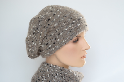 Vizio Италия 8074 шарф ореховый цвет 55 и берет фото