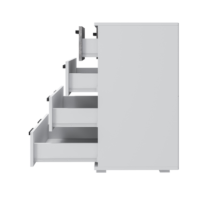 Комод Стандарт-5 NEW Белый/цемент светлый, Ш800хГ460хВ829