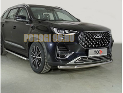 Защита передняя нижняя 60,3 мм ТСС для Chery Tiggo 8 pro 2021-…