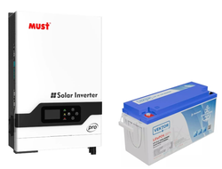 Комплект ИБП на основе инвертора Must PV18-4024 PRO II и аккумулятора литиевого Vektor LFP 25,6-100 (1 шт.)