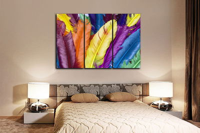 Модульная картина "Перья"