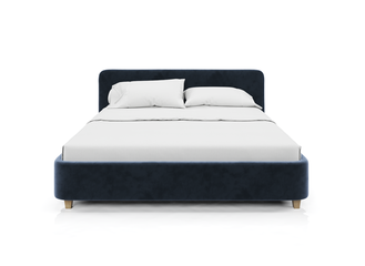 Кровать "Стелла" синего цвета