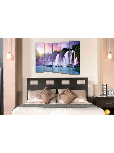 Модульная картина &quot;Диковинный водопад&quot;