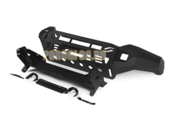 Бампер силовой передний AL (черный) для Toyota Land Cruiser 200 (2015-...)