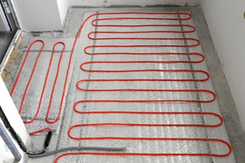 Монтаж кабельного теплого пола