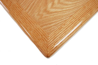 Plain slice Oak Veneer with Oak Wood Edge