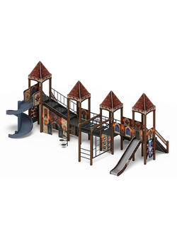 Серия «Замок» (Средневековый) ДИК 2.18.10-02 H=1500 H=2000 игровой комплекс