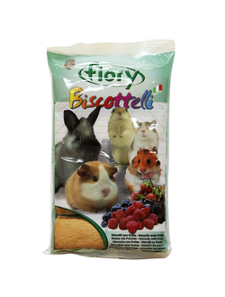 Fiory (Фиори) Biscottelli бисквиты для грызунов с ягодами, 35 г