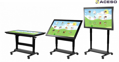 Интерактивный стол логопеда "Антошка", трансформер, 55''