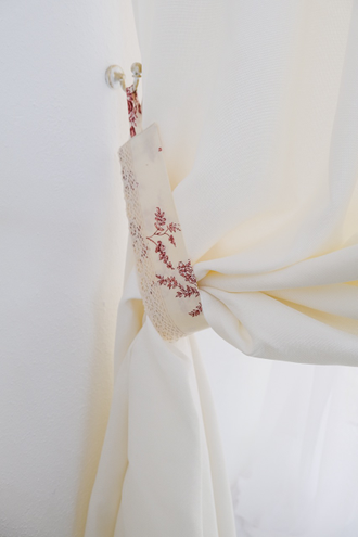 Шторы на завязках с птичками