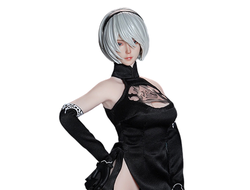 Андроид 2В в вечернем платье (NieR: Automata) - КОЛЛЕКЦИОННАЯ ФИГУРКА 1/6 Sexy Android (SET084A + S42A) - SUPER DUCK