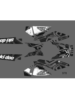 Наклейки на снегоход Tundra - 2010 2011 2012 2013  №978