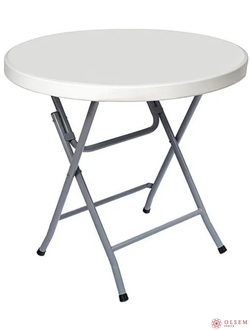 Стол для кейтеринга круглый D.800 складной пластиковый