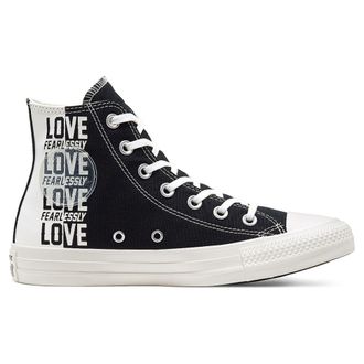 Кеды Converse All Star черные высокие 567309 Love Fear мужские