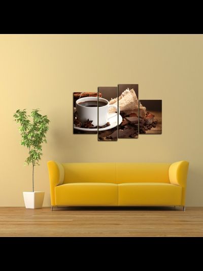 Модульная картина "Кофе с шоколадом"