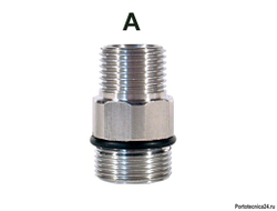 Быстроразъемное соединение тип "А"  AR9 3/8"ш. М24х1,5 ш. палец 15мм 600 бар